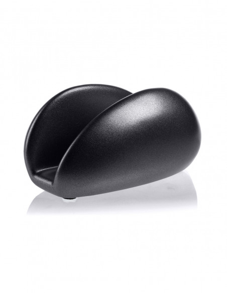 Serwetownik Smooth Black Metallic Poli