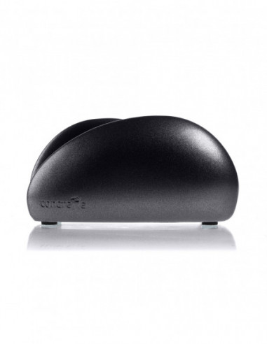 Serwetownik Smooth Black Metallic Poli