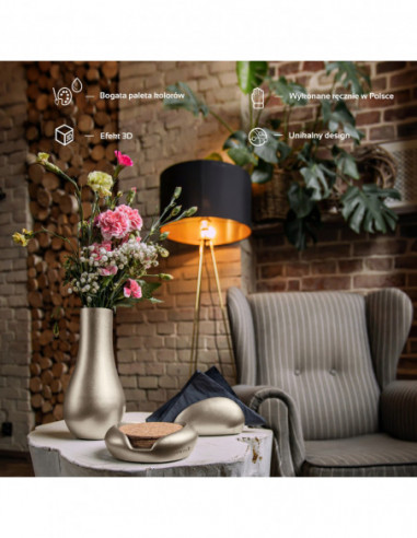 Serwetownik Smooth Brass Poli