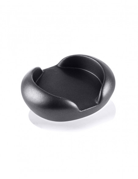 Pojemnik na podkładki Smooth Black Metallic Poli