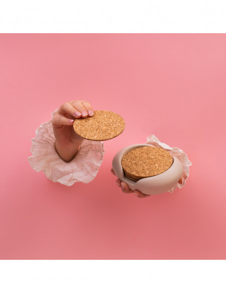 Pojemnik na podkładki Smooth Candy Pink Poli