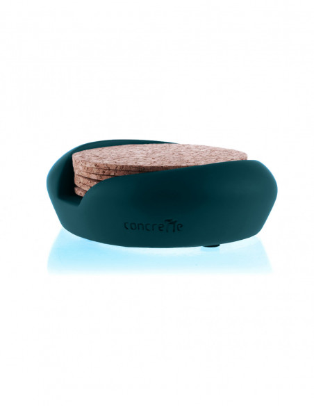 Pojemnik na podkładki Smooth Dark Turquoise Poli