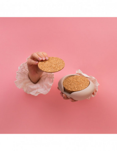 Pojemnik na podkładki Smooth Maroon Poli