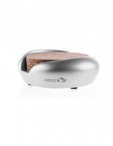 Pojemnik na podkładki Smooth Silver Poli