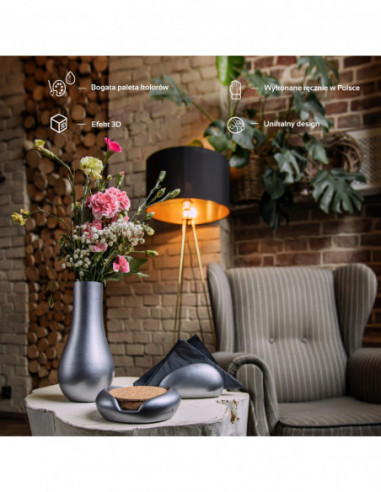 Pojemnik na podkładki Smooth Steel Poli