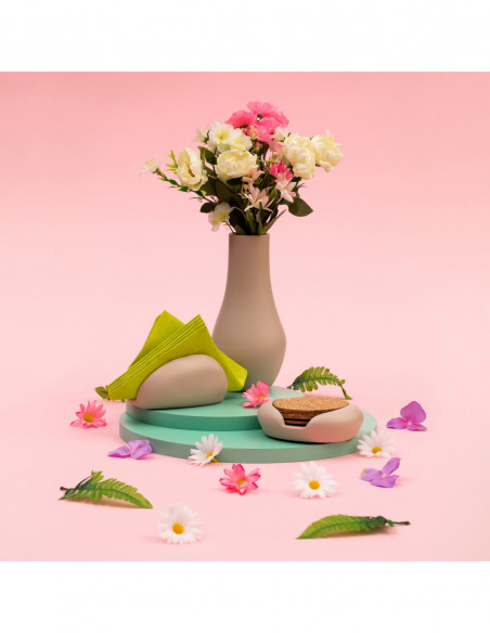 Pojemnik na podkładki Smooth Steel Poli