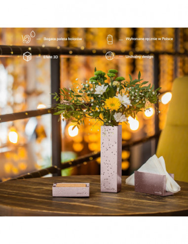 Wazon Loft Rose Gold Poli