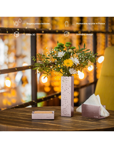 Wazon Loft Rose Gold Poli