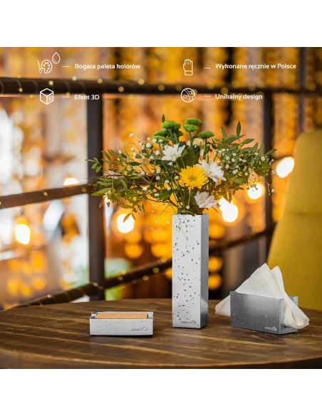 Serwetownik Loft Silver Poli