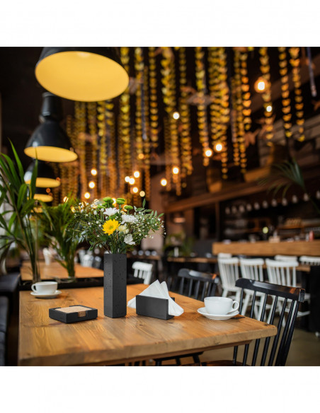 Pojemnik na podkładki Loft Black Matt Poli