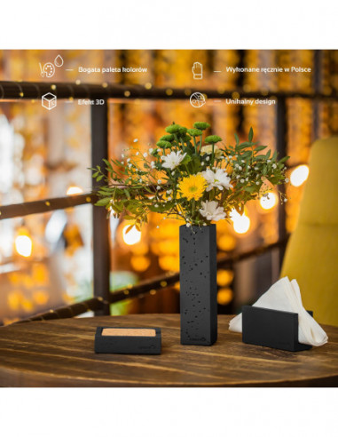 Pojemnik na podkładki Loft Black Matt...