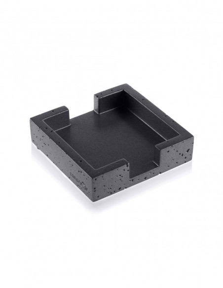 Pojemnik na podkładki Loft Black Metallic Poli