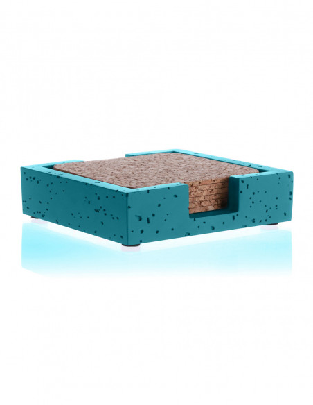 Pojemnik na podkładki Loft Dark Turquoise Poli