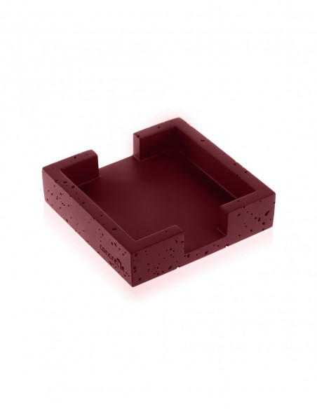 Pojemnik na podkładki Loft Maroon Poli