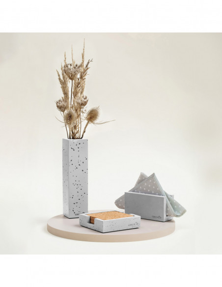 Pojemnik na podkładki Loft White Poli