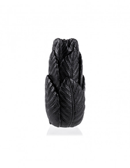 Wazon Home of Nature Black Matt Poli