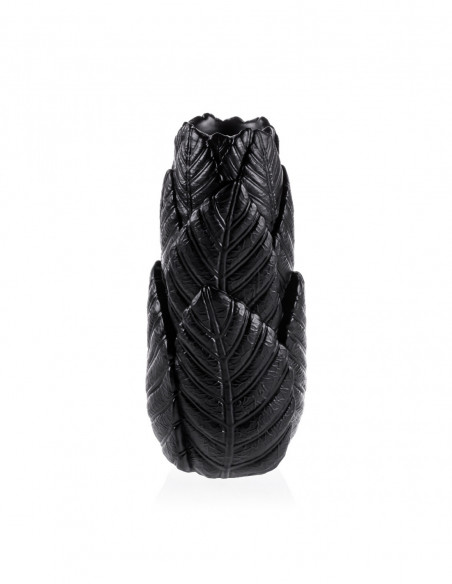 Wazon Home of Nature Black Matt Poli