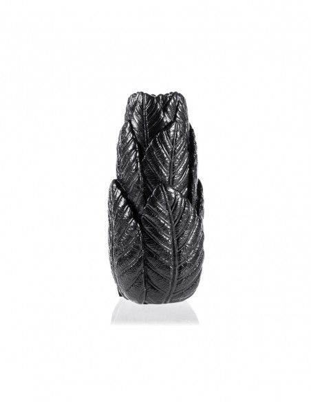 Wazon Home of Nature Black Metallic Poli