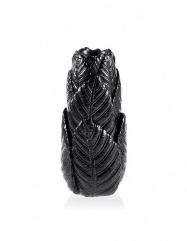 Wazon Home of Nature Black Metallic Poli