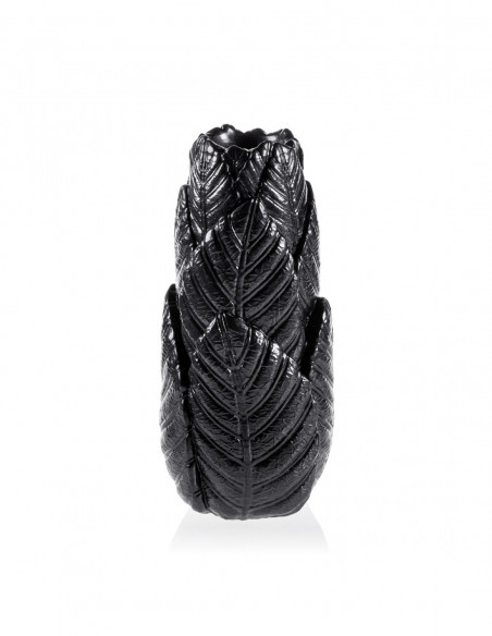 Wazon Home of Nature Black Metallic Poli