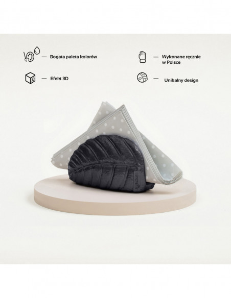 Serwetownik Home of Nature Black Metallic Poli