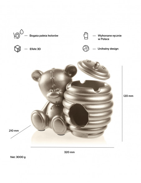 Misa na wełnę Teddy Bear Brass Poli