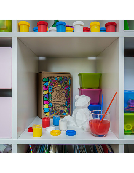 Kolorowanka 3D Anoufa Bear