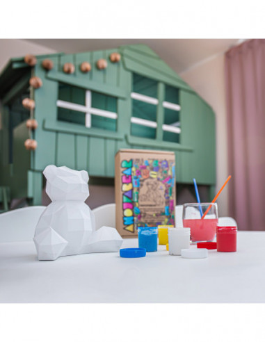 Kolorowanka 3D Anoufa Bear