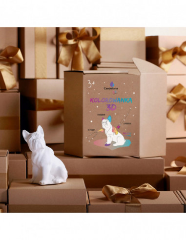 Kolorowanka 3D Bulldog Classic