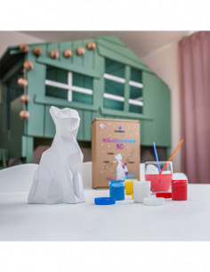 Kolorowanka 3D Cat Low-Poly 2