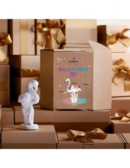 Kolorowanka 3D Flamingo Classic