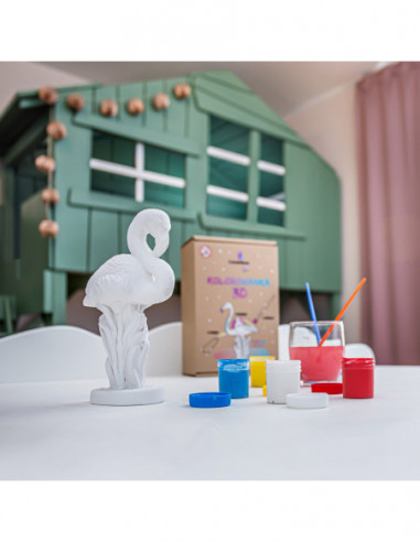 Kolorowanka 3D Flamingo Classic