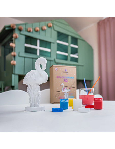 Kolorowanka 3D Flamingo Classic