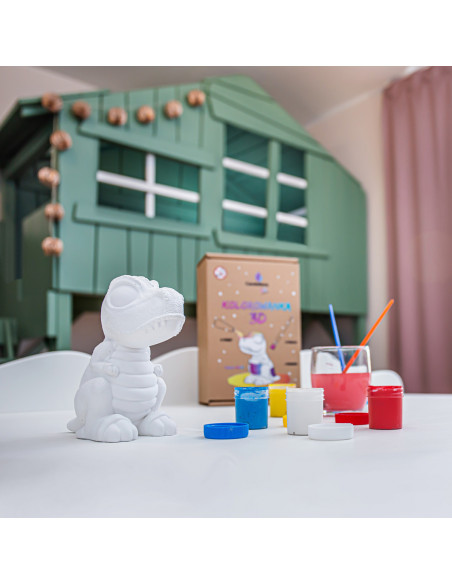 Kolorowanka 3D Funny Dino