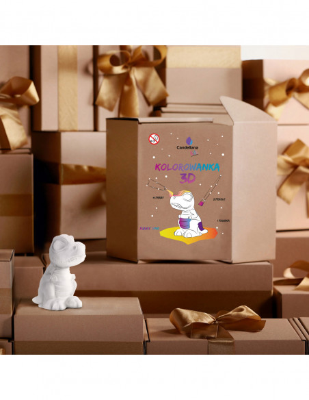 Kolorowanka 3D Funny Dino