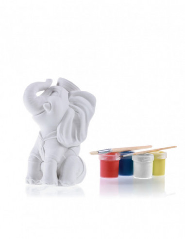 Kolorowanka 3D Funny Elephant