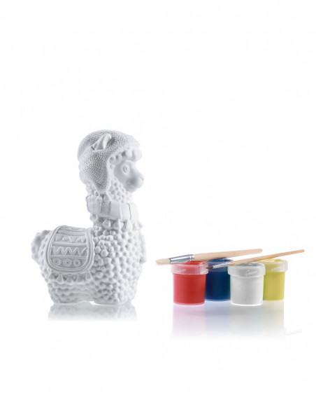 Kolorowanka 3D Funny Llama