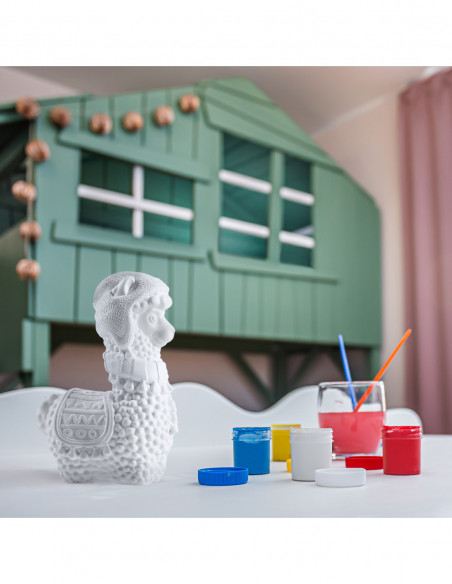 Kolorowanka 3D Funny Llama