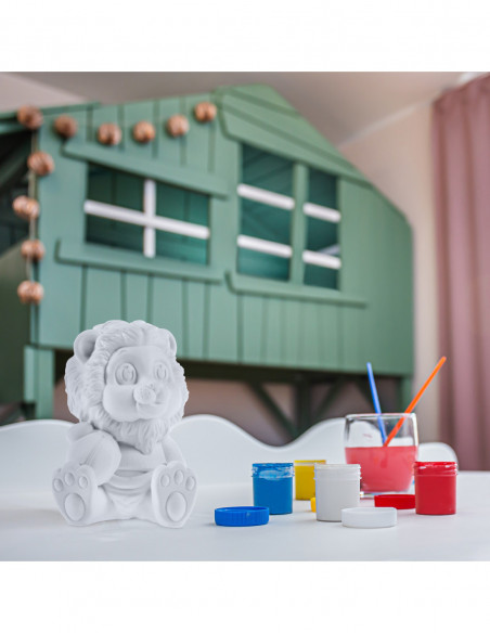 Kolorowanka 3D Funny Lion