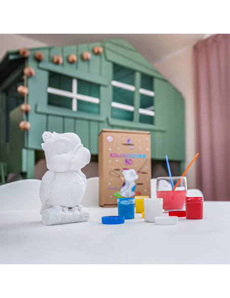 Kolorowanka 3D Funny Parrot