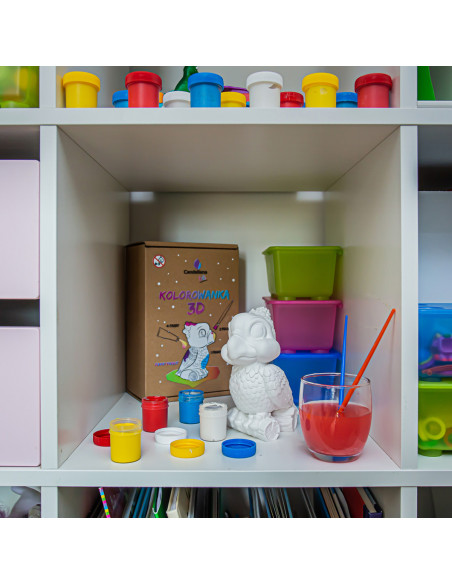 Kolorowanka 3D Funny Parrot