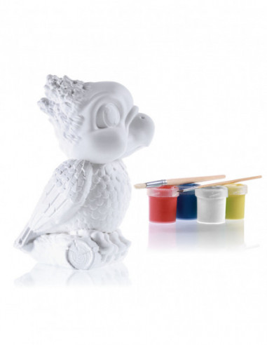 Kolorowanka 3D Funny Parrot