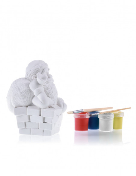 Kolorowanka 3D Funny Santa