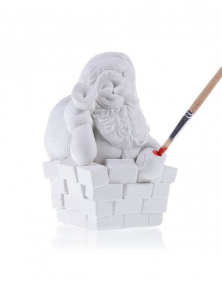 Kolorowanka 3D Funny Santa