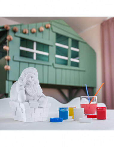 Kolorowanka 3D Funny Santa