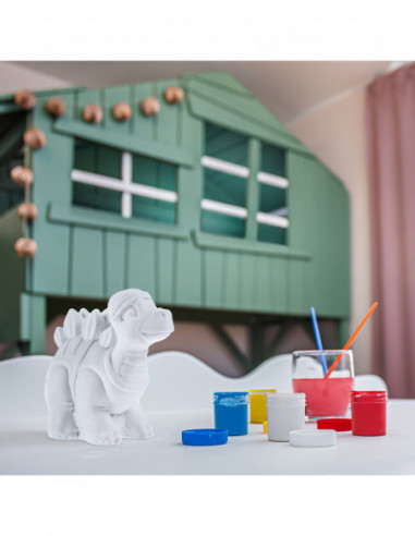 Kolorowanka 3D Funny Stegosaurus