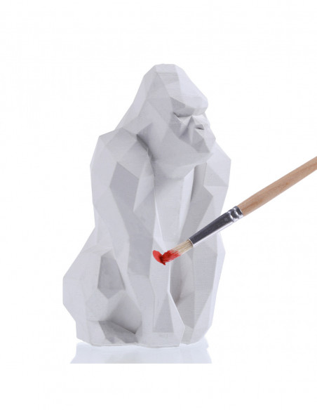 Kolorowanka 3D Gorilla Low-Poly