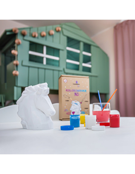 Kolorowanka 3D Horse Low-Poly