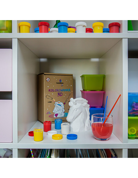 Kolorowanka 3D Horse Low-Poly