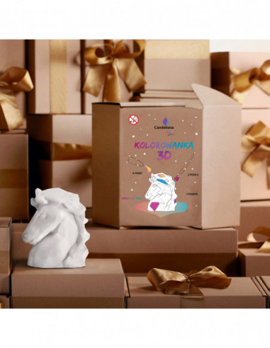 Kolorowanka 3D Horse Low-Poly